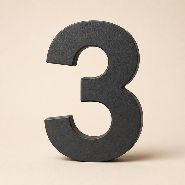 three — Korean: 셋