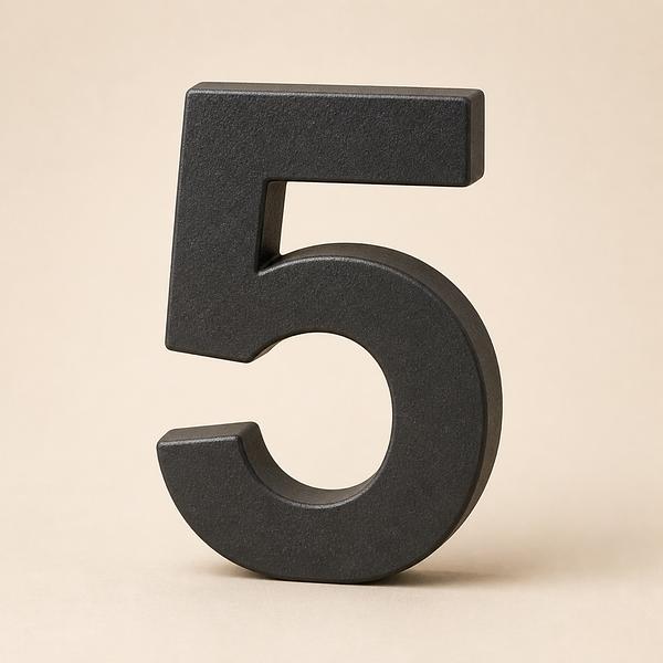 five — Korean: 다섯
