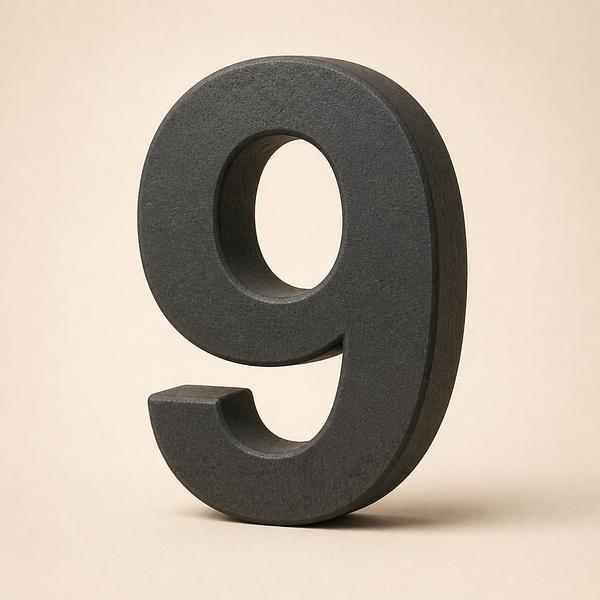 nine — Korean: 아홉