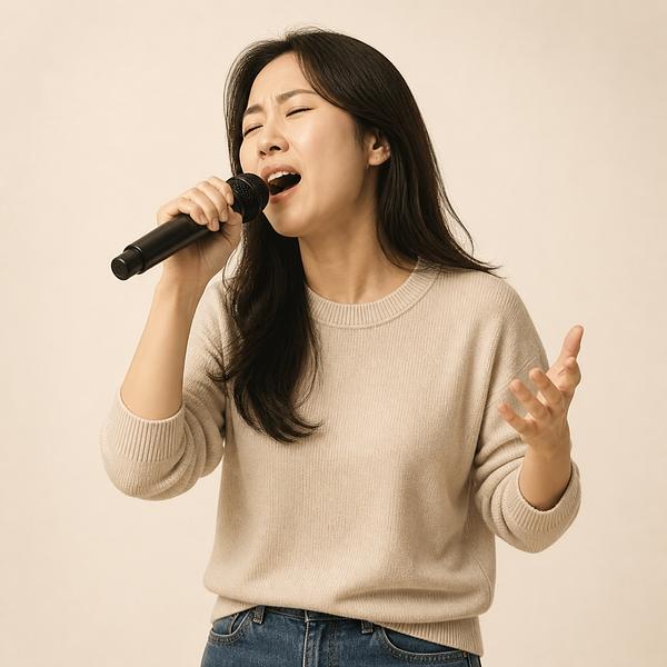 to sing — Korean: 노래하다