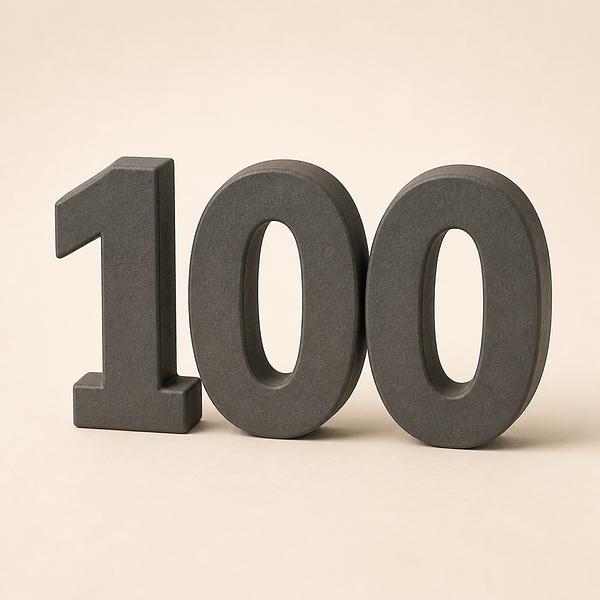 one hundred — Korean: 백