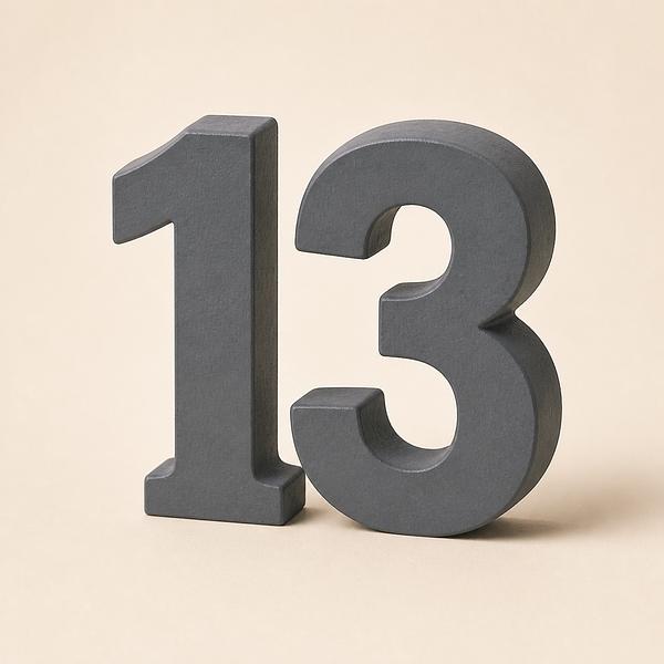thirteen — Korean: 열셋