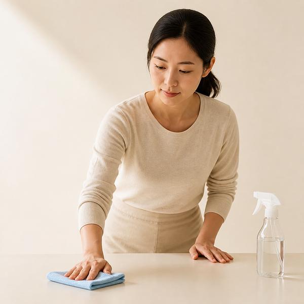 to clean — Korean: 청소하다